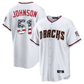 Arizona Diamondbacks #51 Randy Johnson Player White USA 250 Fourth of July Home Game Stitched Baseball Jersey