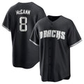 Arizona Diamondbacks #8 James McCann Player Black Game Home Stitched Baseball Jersey