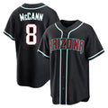 Arizona Diamondbacks #8 James McCann Player Black Home Game Stitched Baseball Jersey