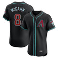 Arizona Diamondbacks #8 James McCann Player Black Limited Elite Home Game Stitched Baseball Jersey