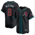 Arizona Diamondbacks #8 James McCann Player Black Limited Home Game Stitched Baseball Jersey