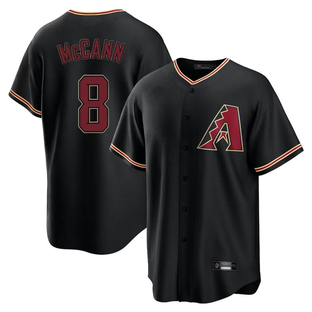 Arizona Diamondbacks #8 James McCann Player Black Limited Home Stitched Baseball Jersey