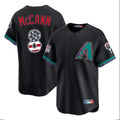 Arizona Diamondbacks #8 James McCann Player Black USA 250 Fourth of July Home Game Stitched Baseball Jersey