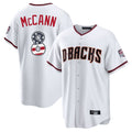 Arizona Diamondbacks #8 James McCann Player White USA 250 Fourth of July Home Game Stitched Baseball Jersey