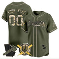 Atlanta Braves Armed Forces Day Vapor Premier Limited Custom Jersey –Green Baseball Jersey