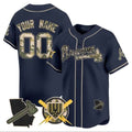 Atlanta Braves Armed Forces Day Vapor Premier Limited Custom Jersey – Navy Baseball Jersey