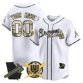 Atlanta Braves Armed Forces Day Vapor Premier Limited Custom Jersey – White Baseball Jersey