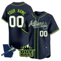 Atlanta Braves Atliens Vapor Premier Limited Custom Jersey V2 – All Stitched-Navy Baseball Jersey