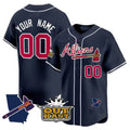 Atlanta Braves Atliens Vapor Premier Limited Custom Jersey V2 – Navy Baseball Jersey