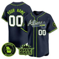 Atlanta Braves Atliens Vapor Premier Limited Custom Jersey – All Stitched-Navy Baseball Jersey