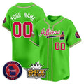 Atlanta Braves Atliens Vapor Premier Limited Custom Jersey –Green Baseball Jersey