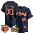 Atlanta Braves Atliens & Peach Vapor Premier Limited Custom Jersey –Navy Baseball Jersey