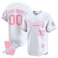 Atlanta Braves Bubblegum Pink Vapor Premier Limited Custom Jersey – White Baseball Jersey