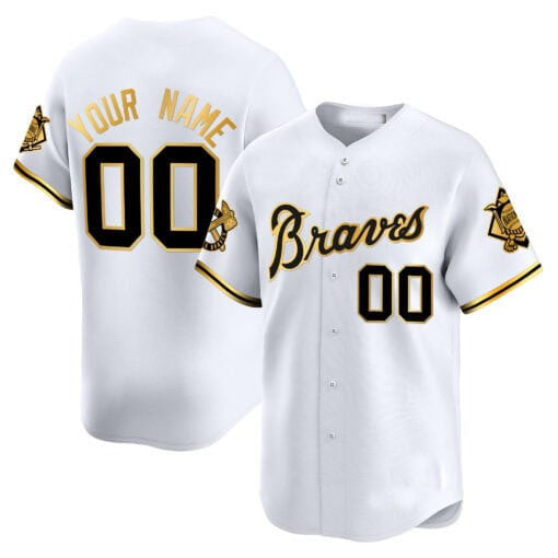 Atlanta Braves Peaches n' Cream Vapor Premier Limited Custom Jersey – White Baseball Jersey