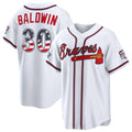 Atlanta Braves #30 Drake Baldwin 2026 All-Star Edition Stars & Stripes White Stadium Baseball Jersey