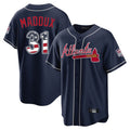 Atlanta Braves #31 Greg Maddux Player Navy USA 250 Fourth Of July Limited Home Game Stitched Baseball Jersey