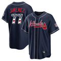 Atlanta Braves #77 Joe Jimenez Player Navy USA 250 Fourth Of July Limited Home Game Stitched Baseball Jersey