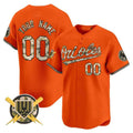 Baltimore Orioles Armed Forces Day Vapor Premier Limited Custom Jersey – Orange Baseball Jersey