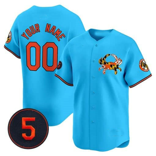 Baltimore Orioles Robinson Patch Vapor Premier Limited Custom Jersey V3 – Blue Baseball Jersey