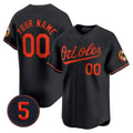 Baltimore Orioles Robinson Patch Vapor Premier Limited Custom Jersey – Black Baseball Jersey
