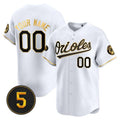 Baltimore Orioles Robinson Patch Vapor Premier Limited Custom Jersey – White Gold Baseball Jersey