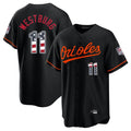 Baltimore Orioles #11 Jordan Westburg Player Black USA 250 Fourth of July Home Game Stitched Baseball Jersey