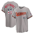 Baltimore Orioles #11 Jordan Westburg Player Gray USA 250 Fourth of July Home Game Stitched Baseball Jersey
