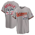 Baltimore Orioles #29 Samuel Basallo Player Gray USA 250 Fourth of July Home Game Stitched Baseball Jersey