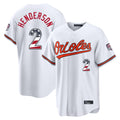 Baltimore Orioles #2 Gunnar Henderson Player White USA 250 Fourth of July Home Game Stitched Baseball Jersey