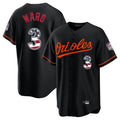 Baltimore Orioles #3 Taylor Ward Player Black USA 250 Fourth of July Home Game Stitched Baseball Jersey