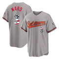 Baltimore Orioles #3 Taylor Ward Player Gray USA 250 Fourth of July Home Game Stitched Baseball Jersey