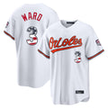 Baltimore Orioles #3 Taylor Ward Player White USA 250 Fourth of July Home Game Stitched Baseball Jersey