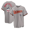Baltimore Orioles #6 Ryan Mountcastle Player Gray USA 250 Fourth of July Home Game Stitched Baseball Jersey