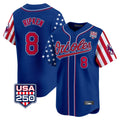 Baltimore Orioles #8 Cal Ripken Player Royal USA 250 Independence Day Vapor Premier Limited Home Game Stitched Baseball Jersey