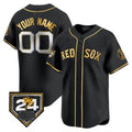 Boston Red Sox 2024 Spring Training Patch Vapor Premier Limited Custom Jersey – All Stitched-Black Baseball Jersey