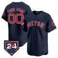 Boston Red Sox 2024 Spring Training Patch Vapor Premier Limited Custom Jersey – Navy Baseball Jersey