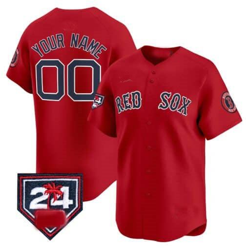 Boston Red Sox 2024 Spring Training Patch Vapor Premier Limited Custom Jersey – Red Baseball Jersey