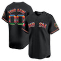 Boston Red Sox Mexico Vapor Premier Limited Custom Jersey – Black Baseball Jersey