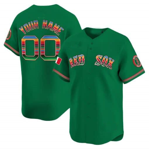 Boston Red Sox Mexico Vapor Premier Limited Custom Jersey – Green Baseball Jersey