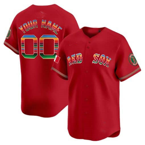 Boston Red Sox Mexico Vapor Premier Limited Custom Jersey – Red Baseball Jersey