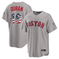 Boston Red Sox #16 Jarren Duran Player Gray Road USA 250 Fourth of July Home Game Stitched Baseball Jersey