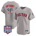 Boston Red Sox #19 Roman Anthony Player Gray Road USA 250 Fourth of July Limited Home Game Stitched Baseball Jersey
