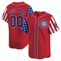 Chicago Cubs 2024 Independence Day Vapor Premier Limited Custom Jersey – Red Baseball Jersey