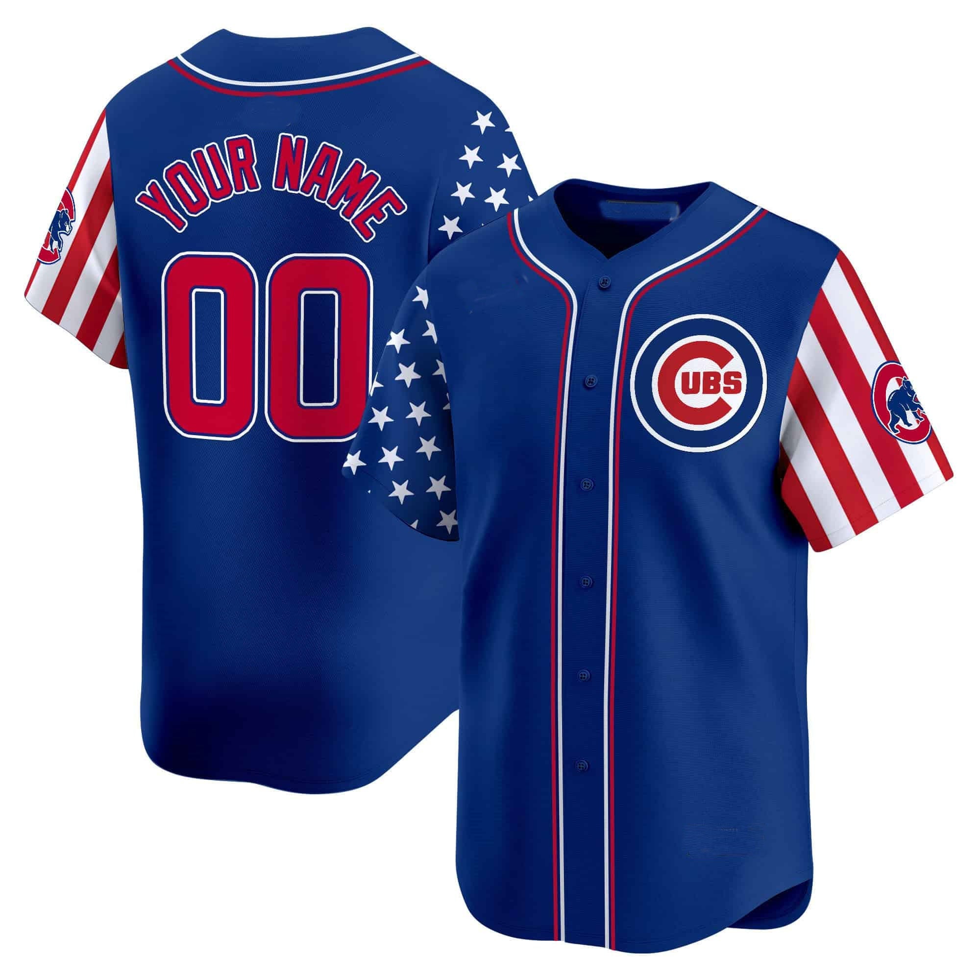 Chicago Cubs 2024 Independence Day Vapor Premier Limited Custom Jersey – Royal Baseball Jersey