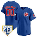 Chicago Cubs 2024 Jackie Robinson Patch Vapor Premier Limited Custom Jersey V2 – Royal Baseball Jersey