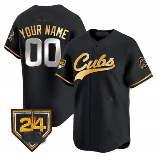 Chicago Cubs 2024 Spring Training Patch Vapor Premier Limited Custom Jersey – All Stitched-Black Royal Alternate Baseball Jersey