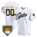 Chicago Cubs 2024 Spring Training Patch Vapor Premier Limited Custom Jersey – White Alternate Baseball Jersey
