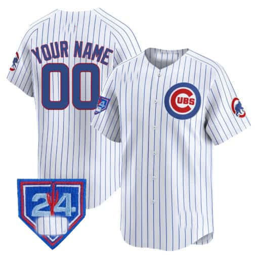 Chicago Cubs 2024 Spring Training Patch Vapor Premier Limited Custom Jersey – White Alternate Baseball Jersey