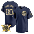 Chicago Cubs Armed Forces Day Vapor Premier Limited Custom Jersey – Navy Baseball Jersey