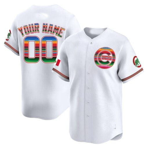 Chicago Cubs Mexico Vapor Premier Limited Custom Jersey – All Stitched-White Baseball Jersey